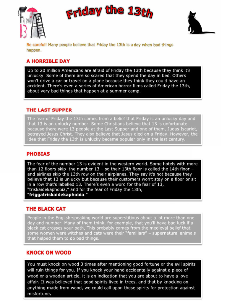 Friday 13th Adults | PDF