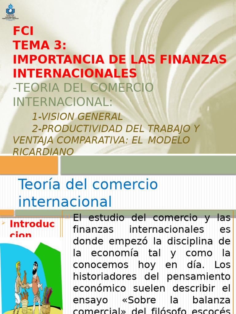 Importancia de Las Finanzas Internacionales-Vision General | PDF ...