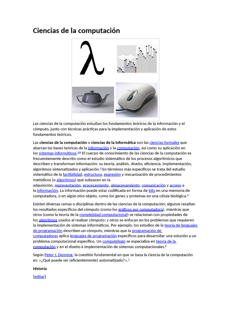 Ciencias de La Computación | PDF