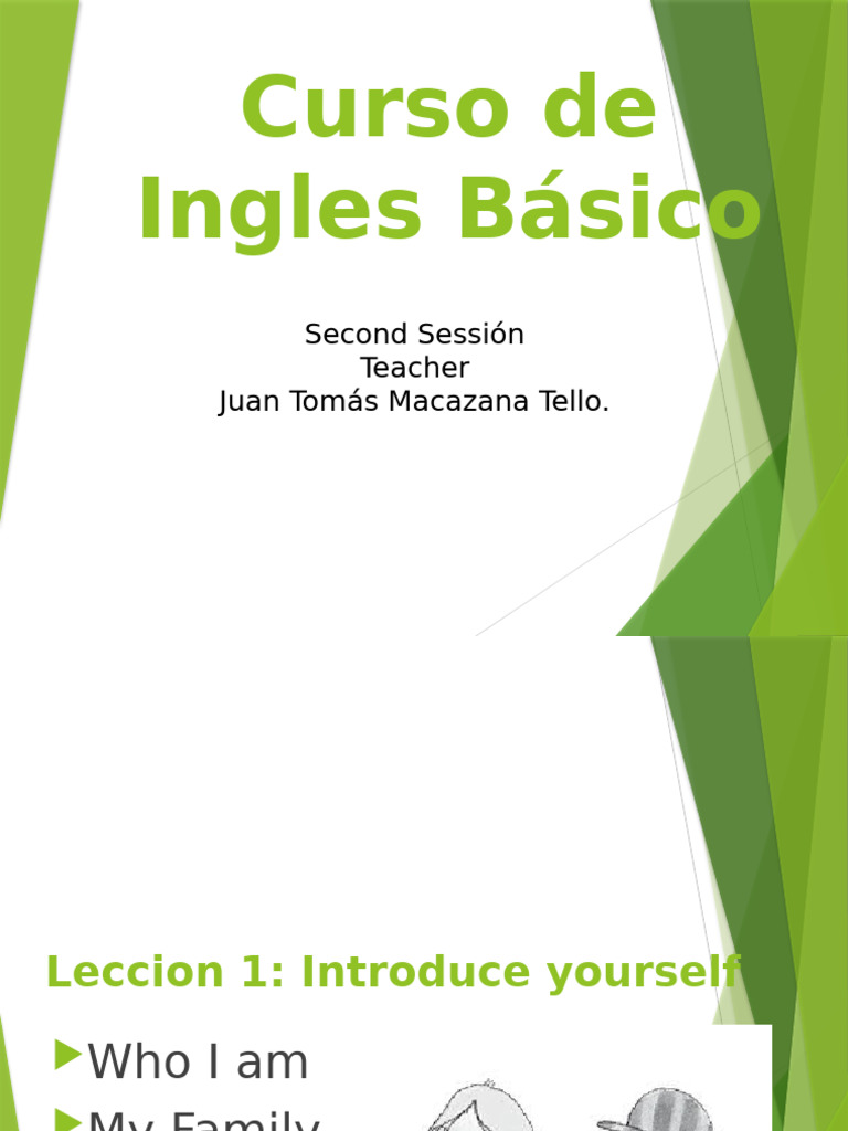 Curso Básico de Inglés para Principiantes | PDF | Artes del Lenguaje y ...