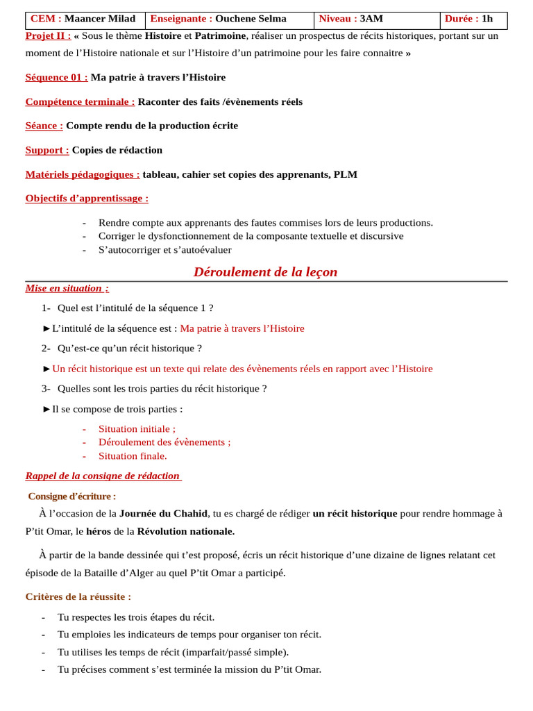 Fiche Capem Compte Rendu | PDF