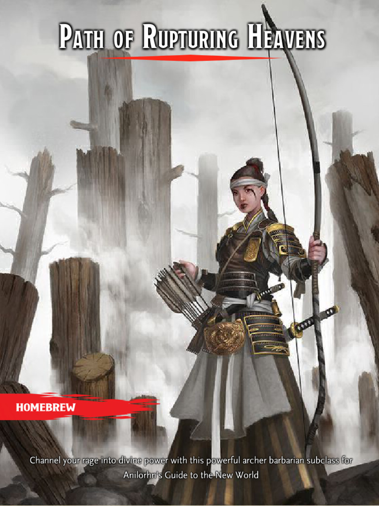 Barbarian - Path of Rupturing Heavens - GM Binder | PDF