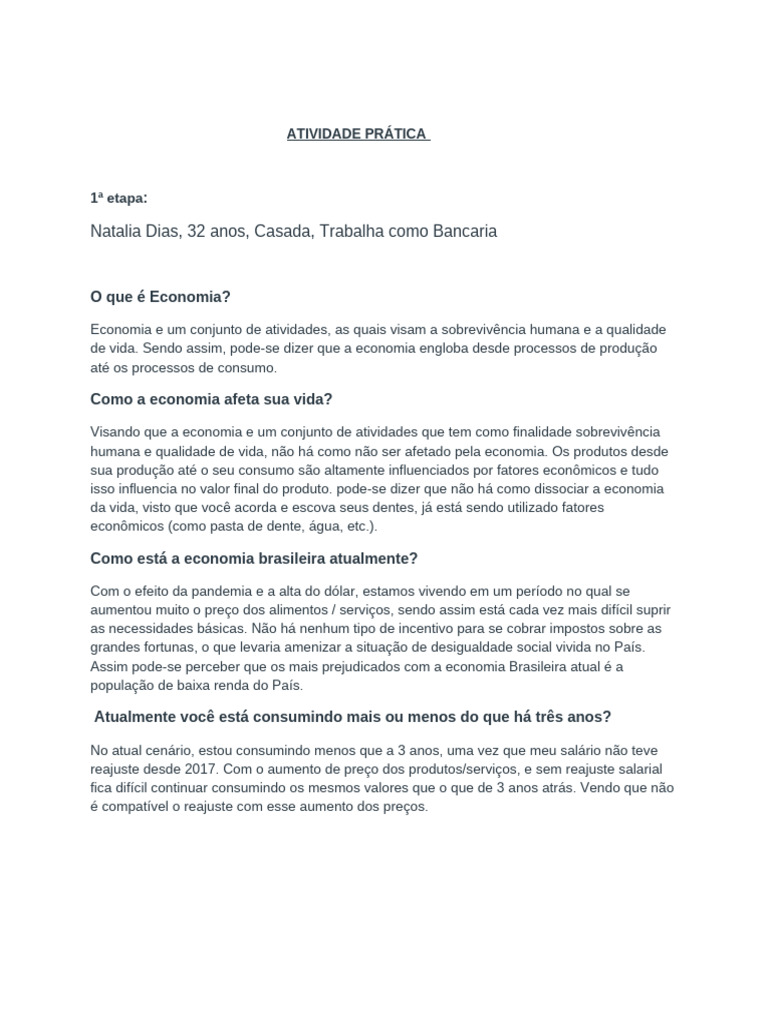 Atividade Prática | PDF