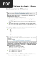 Cisco CCNA Security Chapter 2 Exam