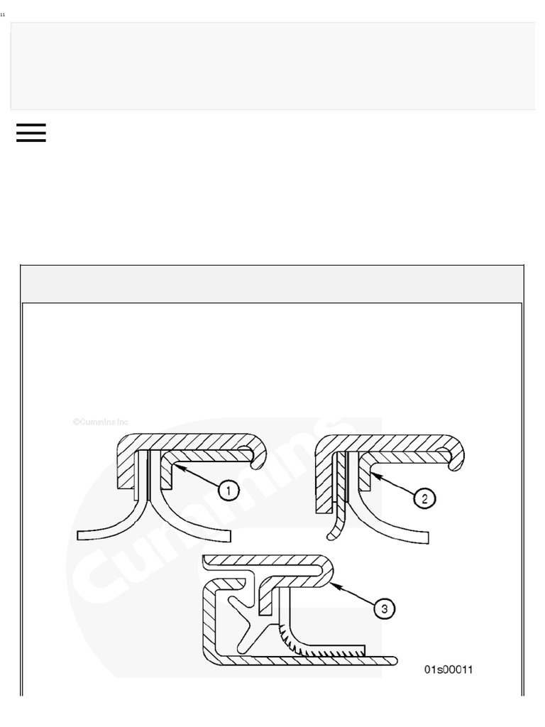 Manual Cummins Crankshaft Seal, Rear. Replacing | PDF
