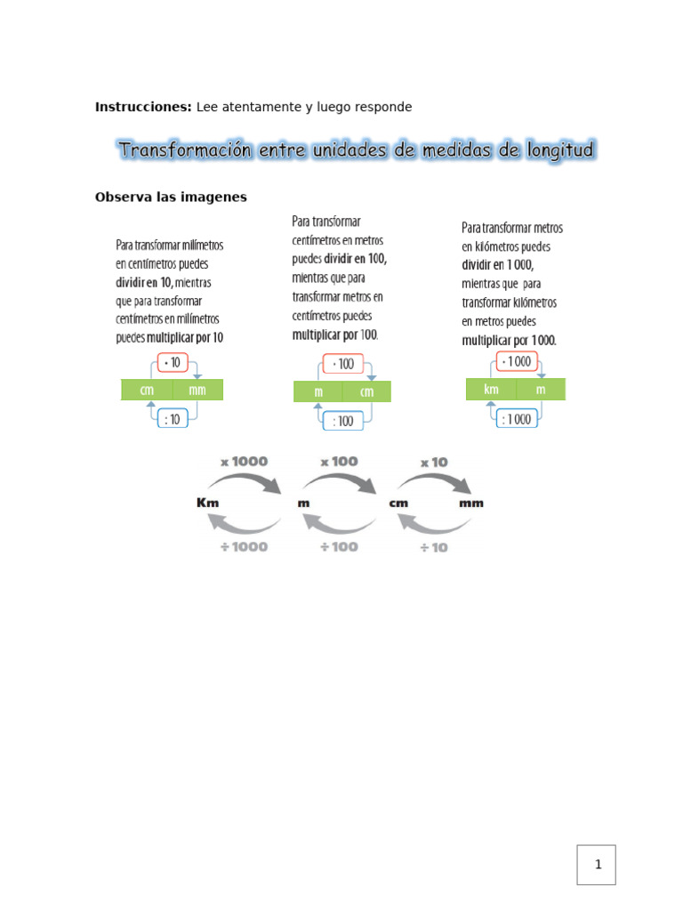 Transformar Longitud | PDF