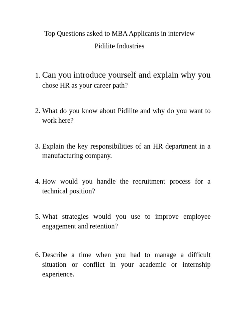 Can You Introduce Yourself and Explain Why You | PDF