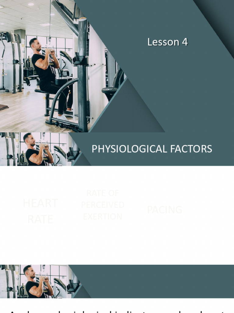 Lesson 4 PHYSIOLOGICAL Final | PDF