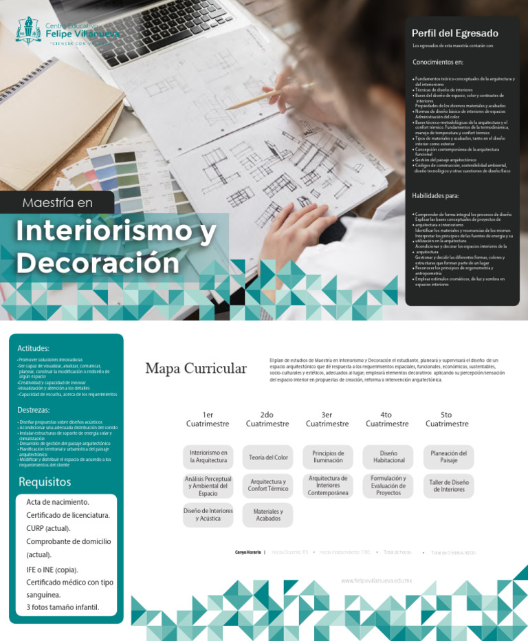 Maestria en Interiorismo y Decoración | PDF | Diseño de interiores | Diseño