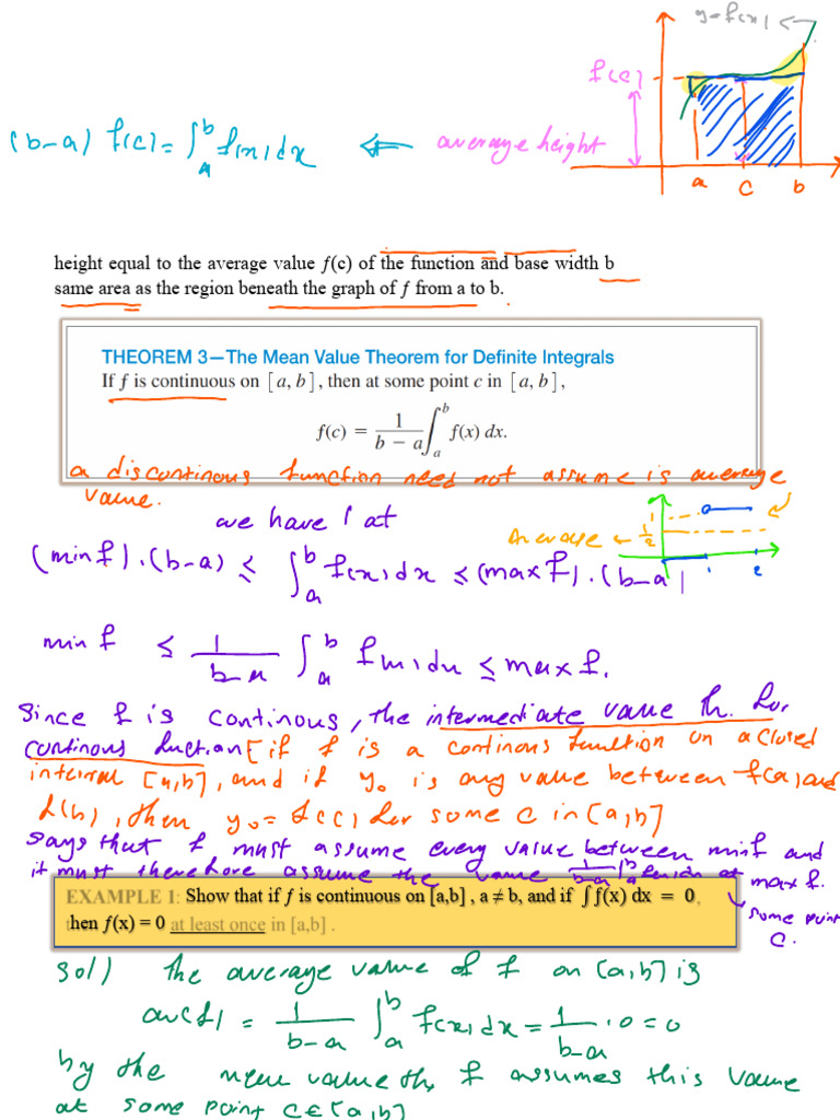 5.4 The Fundamental Theorem of Calculus | PDF