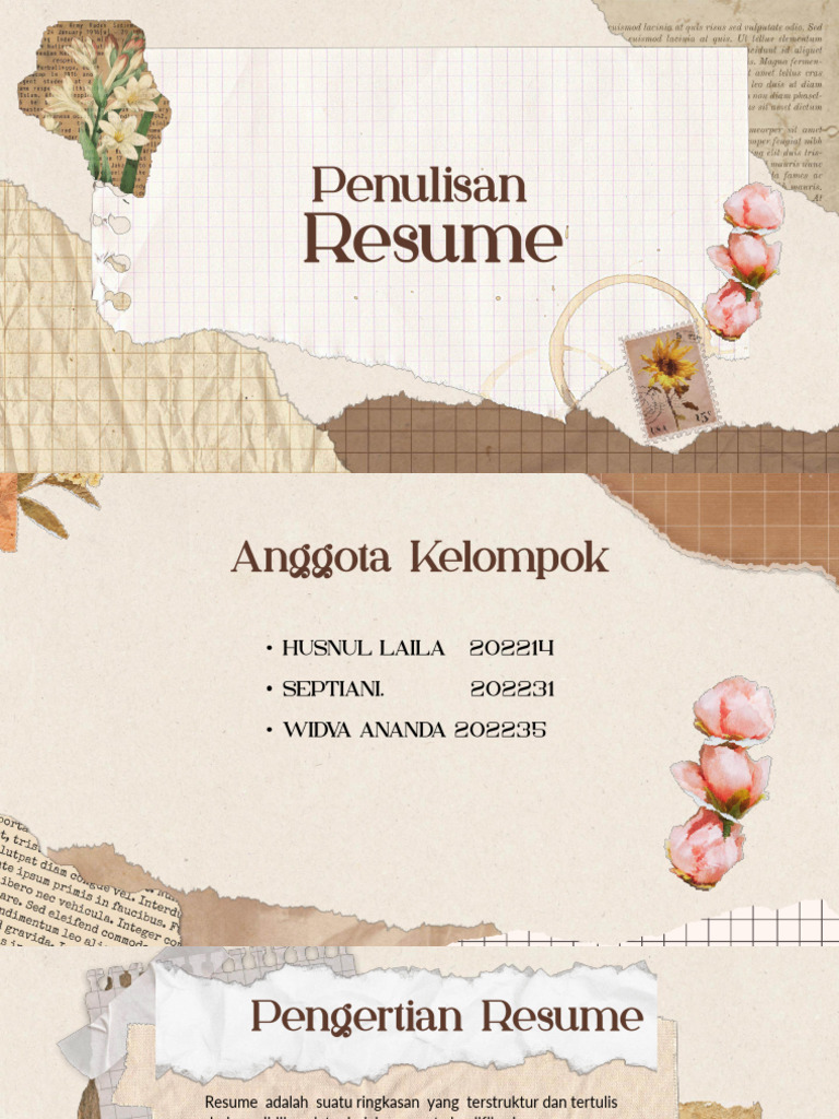 Penulisan Resume+ | PDF