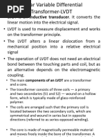 LVDT Working Principle and Diagram | PDF | Transformer | Inductor
