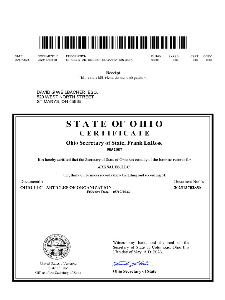 Business Certificate PDF Limited Liability Company Business Law