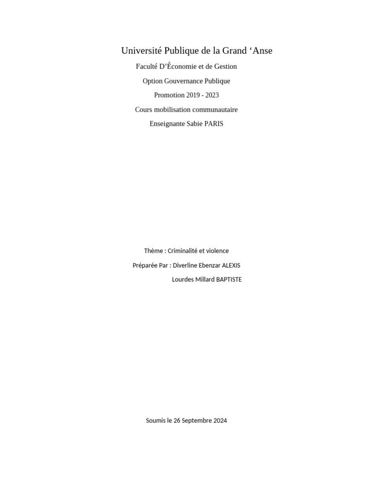 Mobilisation Upga | PDF