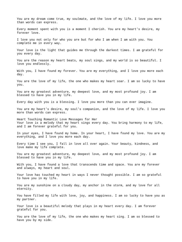 Love Messages | PDF