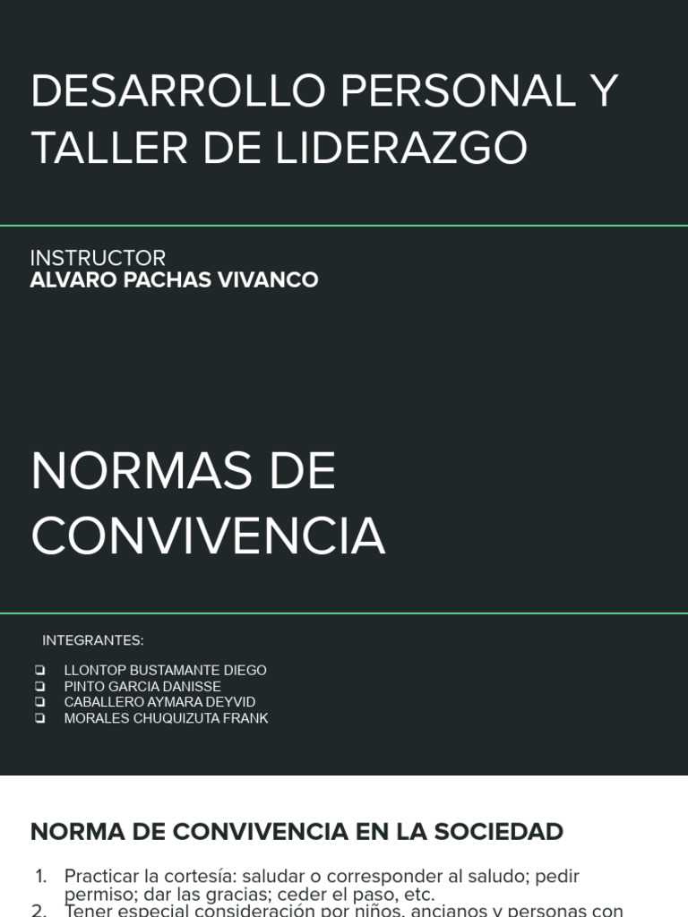 Desarrollo Personal y Taller de Liderazgo | PDF