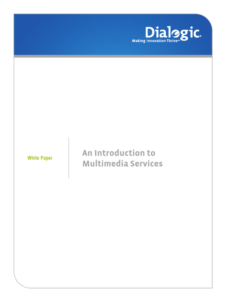 Multimedia Services | PDF
