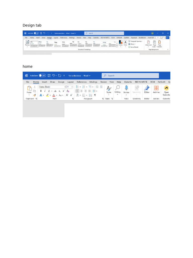 Design Tab | PDF