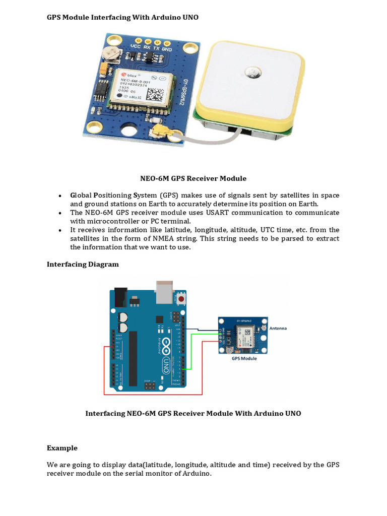 GPS Module Interfacing With Arduino UNO | PDF