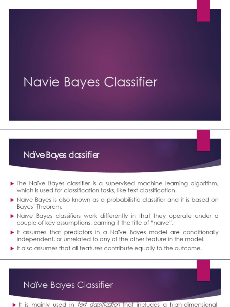 Navie Bayes Classifier | PDF