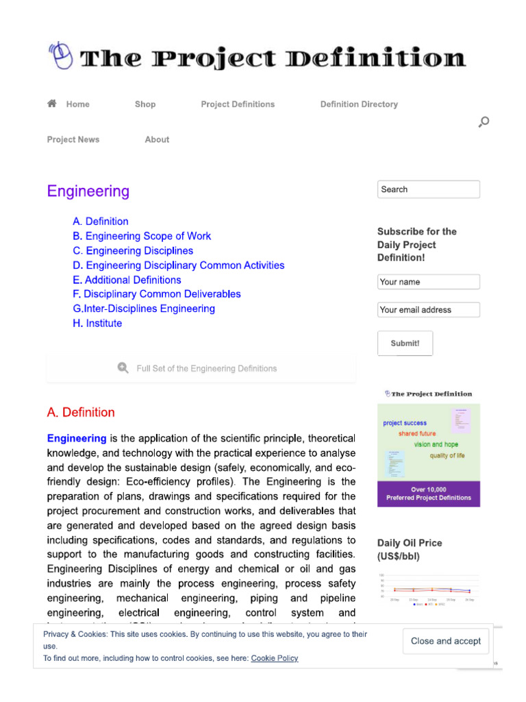 Project Definitions Engineering 003 | PDF