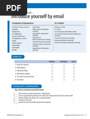 Email Writing