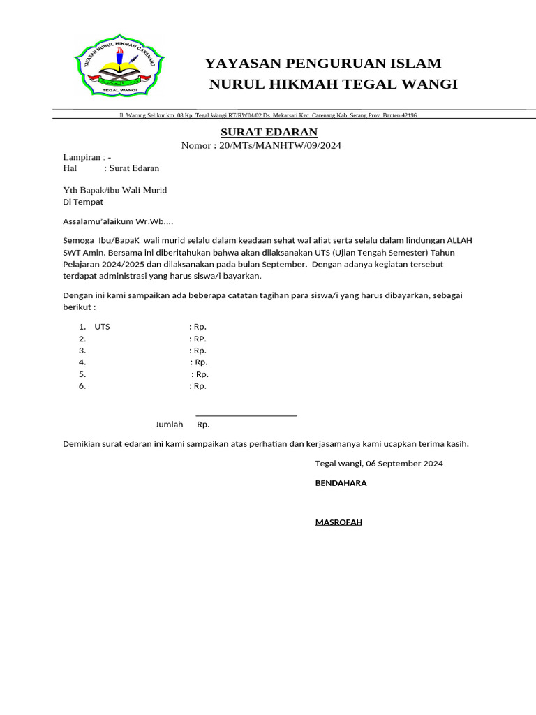 Surat Edaran | PDF