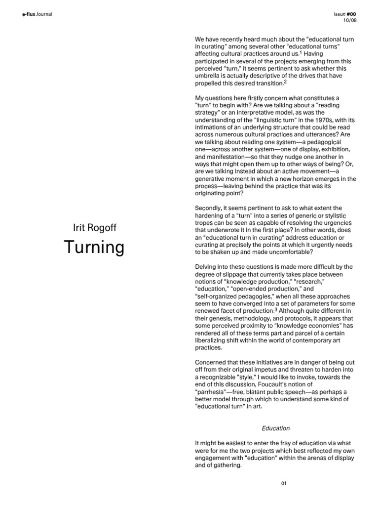 e Flux Journal Turning 2 | PDF