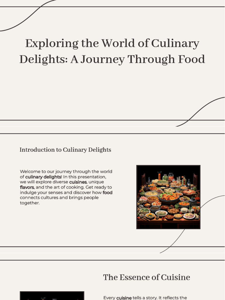 Slidesgo Exploring The World of Culinary Delights A Journey Through ...