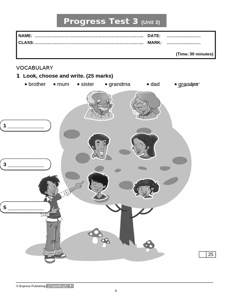 12 Smiles 2 Progress Test 3 | PDF