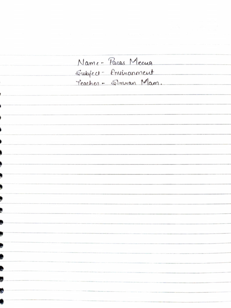 Environment Notes By Simran Mam Pdf