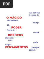 O MÁGICO PODE R DO PENSAMENTO