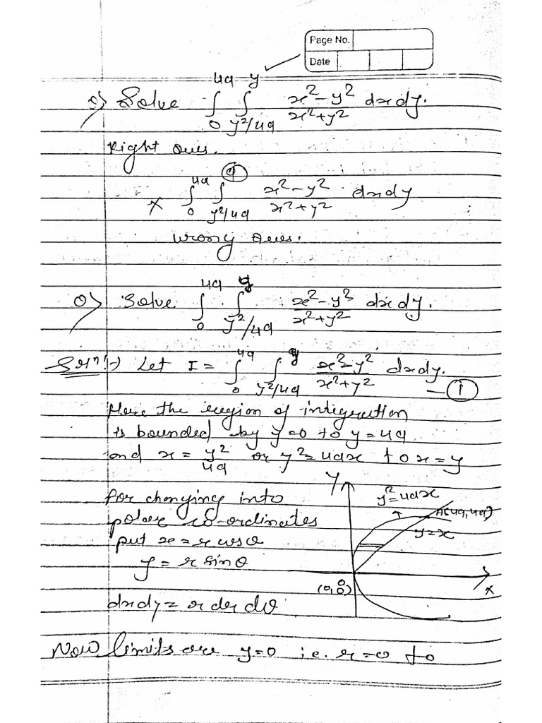 Double Integral Solution | PDF