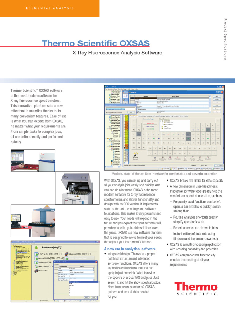 Oxsas XRF | PDF