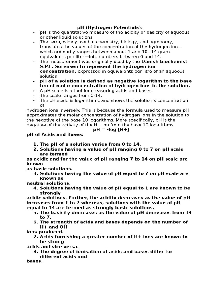 PH Notes | PDF