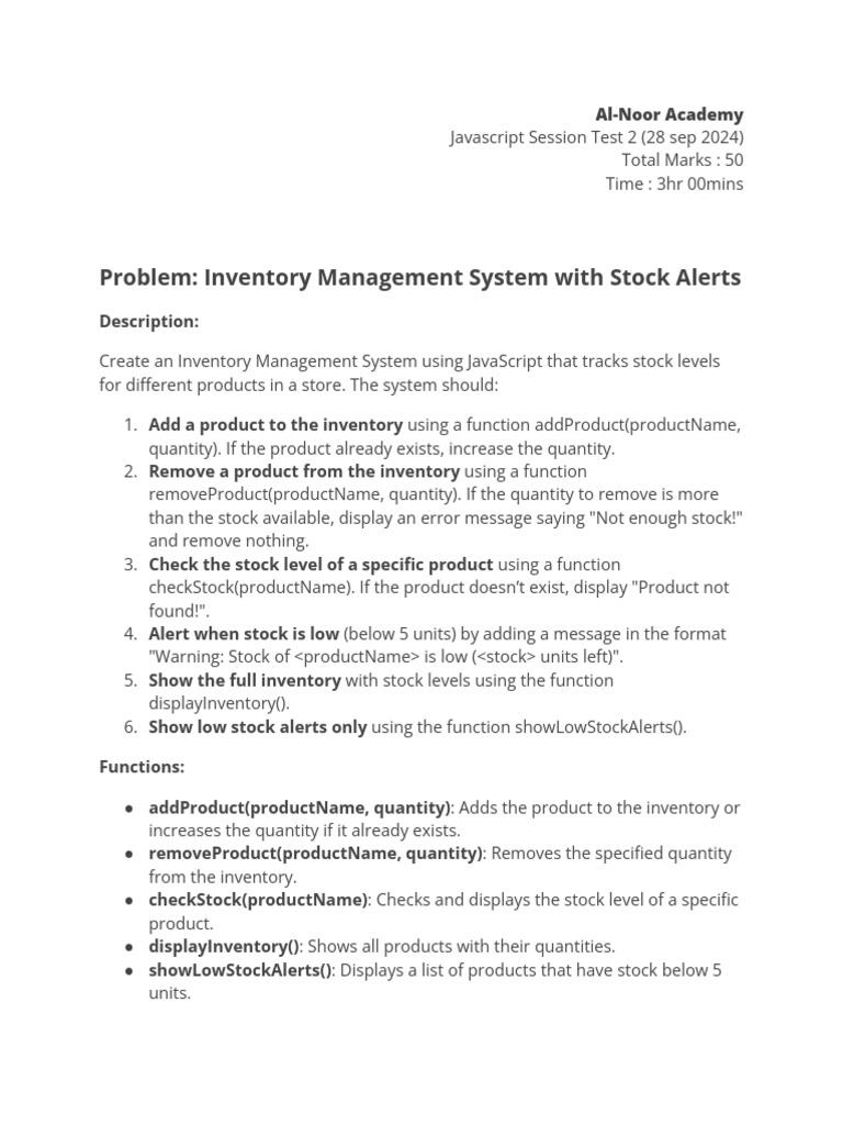 Js Session Test 2 | PDF