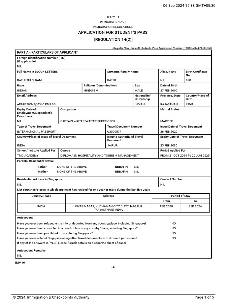 Eforms - I1131G 202409 700398 | PDF