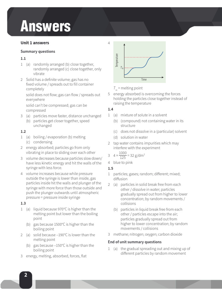 Answer of Chem TB | PDF