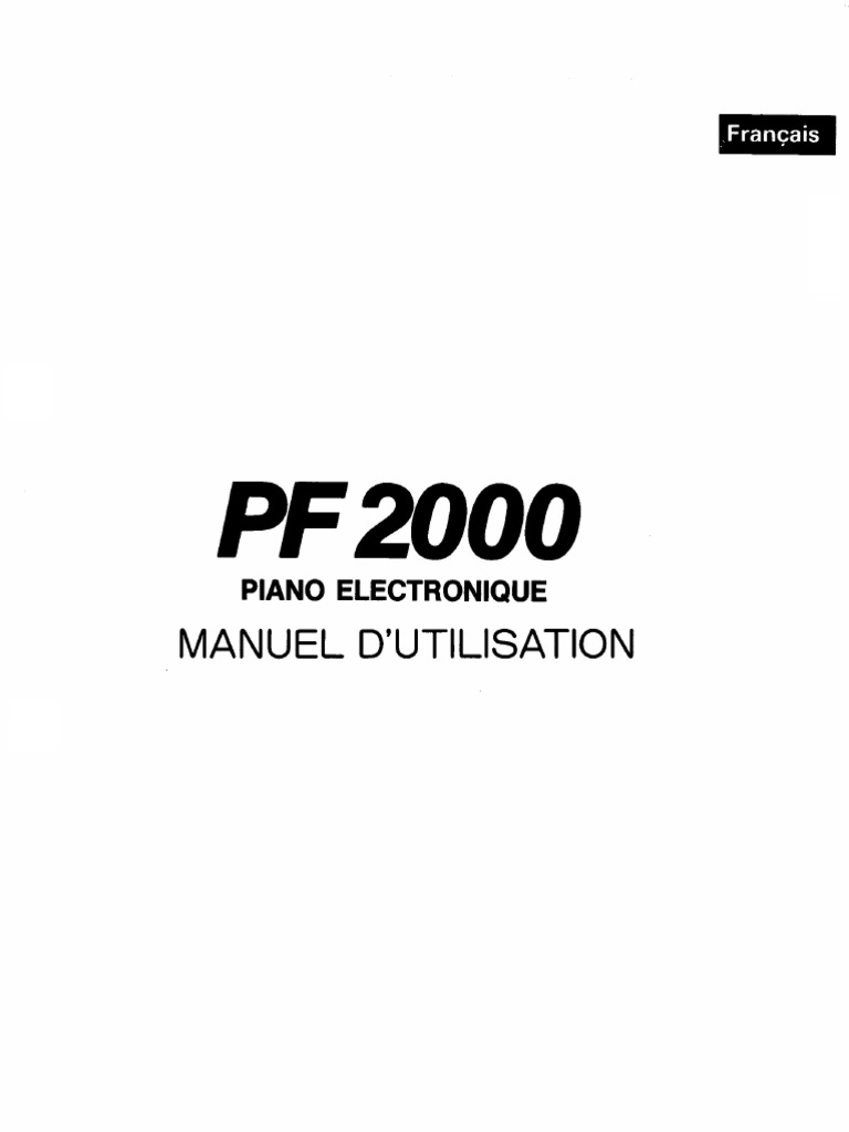 Yamaha - Piano PF2000 | PDF