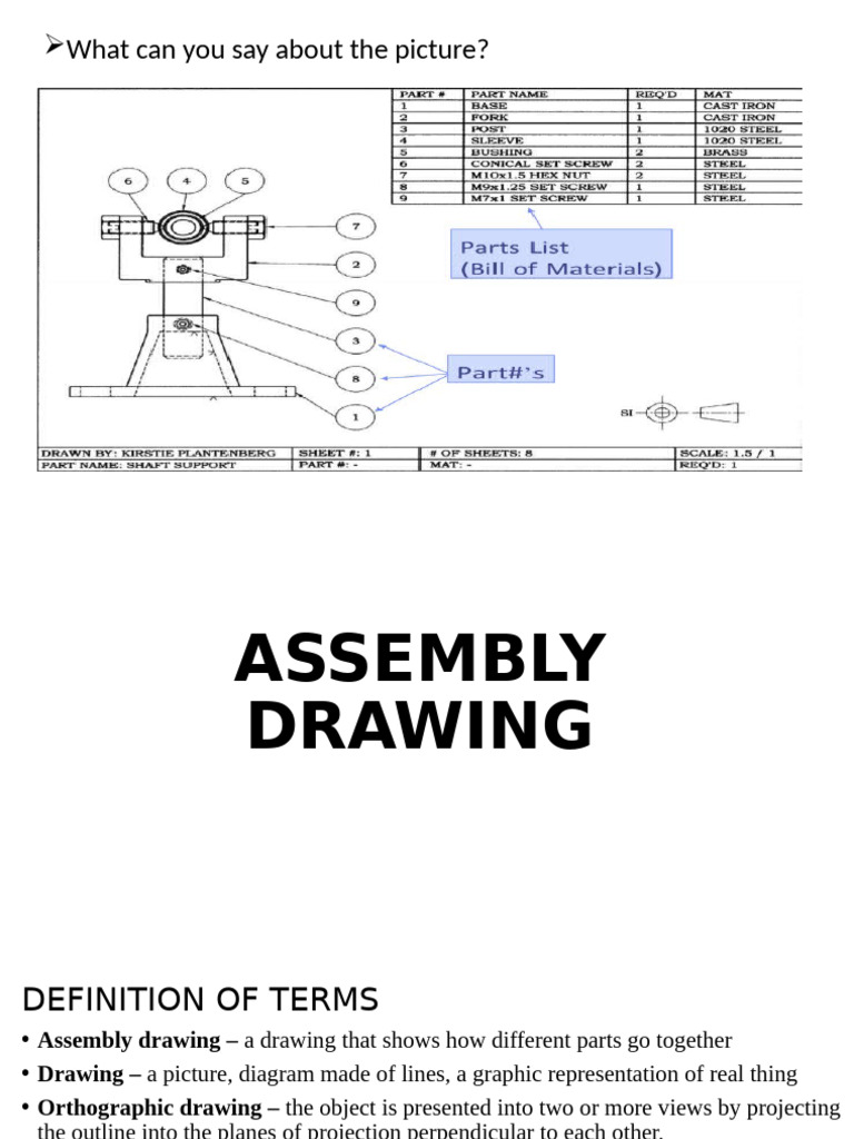 Assembly Drawing | PDF