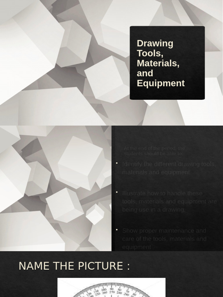 Drawing Tools, Materials, and Equipment | PDF