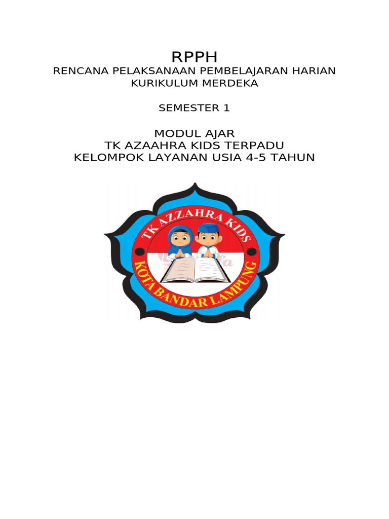 RPPH TK Azzahra Done | PDF