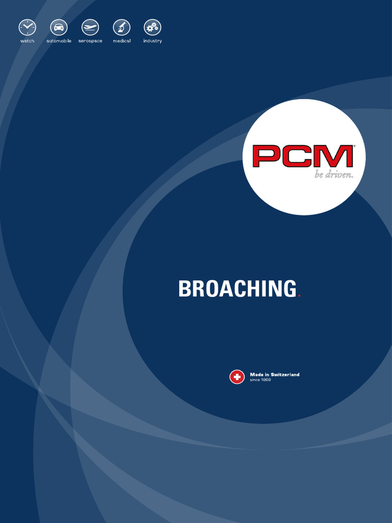 Broach Cutter Tooling Guide | PDF | Metalworking | Tools