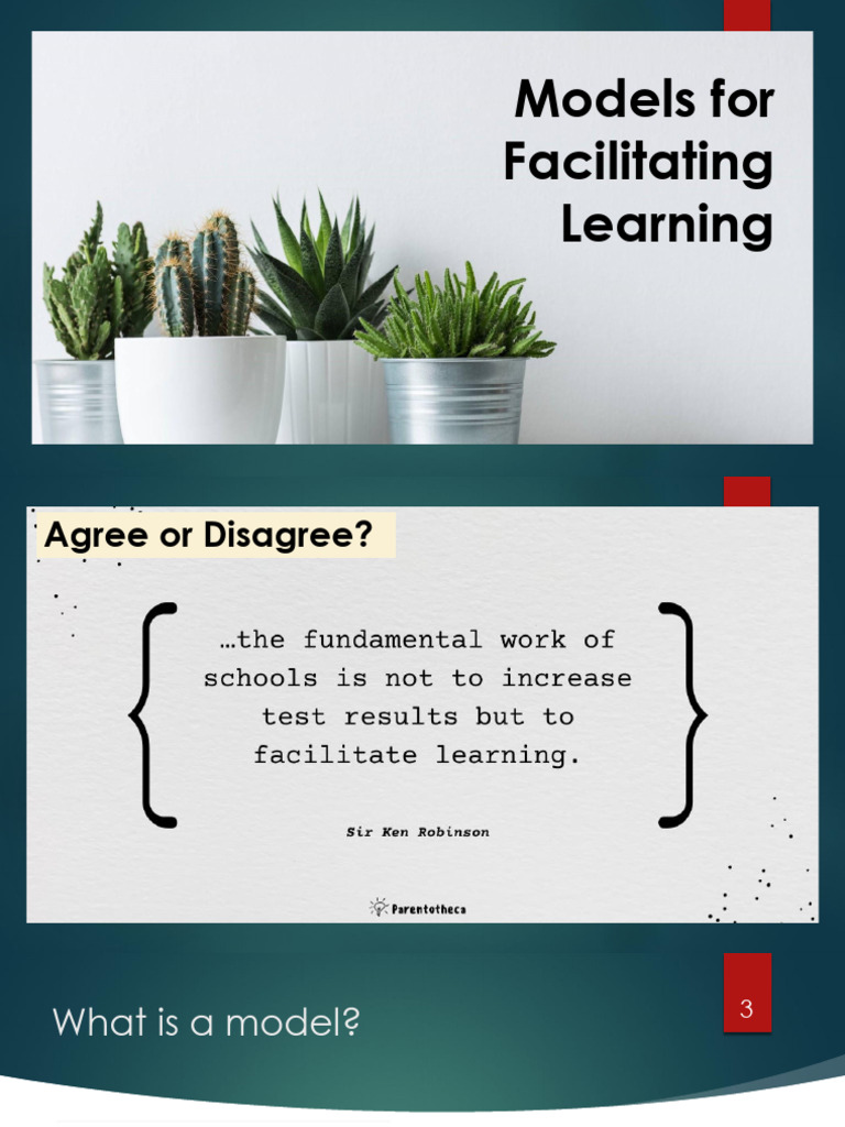 Unit 3 Models For Facilitating Learning | PDF