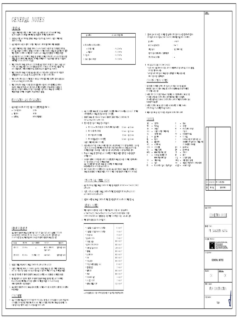CB t01 General Notes | PDF