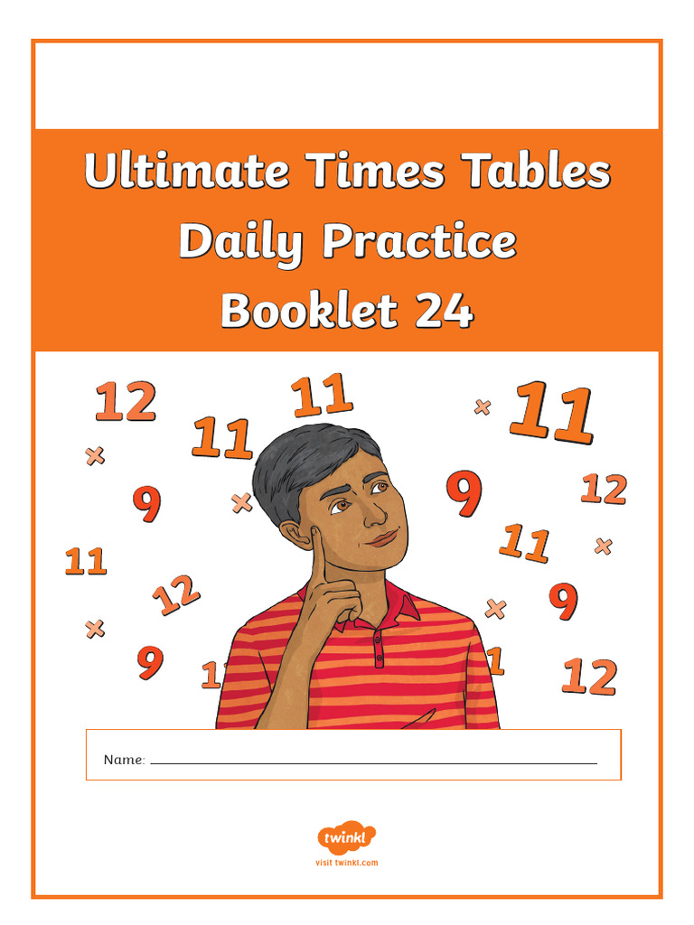 Writing Times Table Daily – School Timetable Printable – IVMR