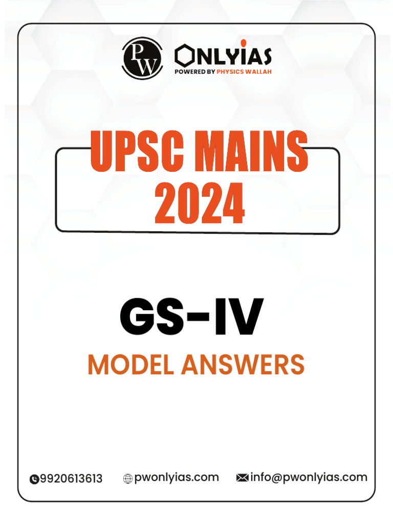 Gs Iv 2024 Model Answers Pdf