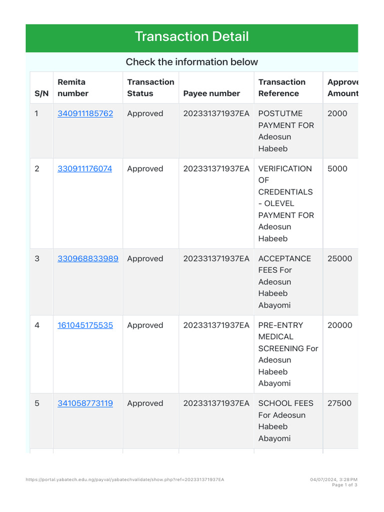 Thumbnail for Payment Status Update On Unpaid Payment History Due