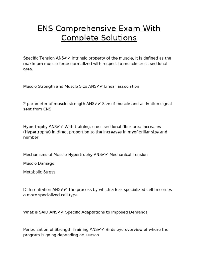 ENS Comprehensive Exam With Complete Solutions | PDF | Strength ...