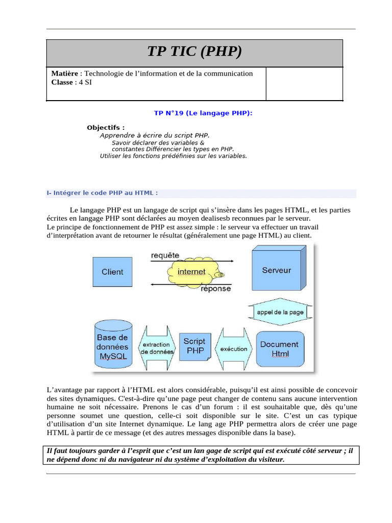 TP Si Tic PHP | PDF